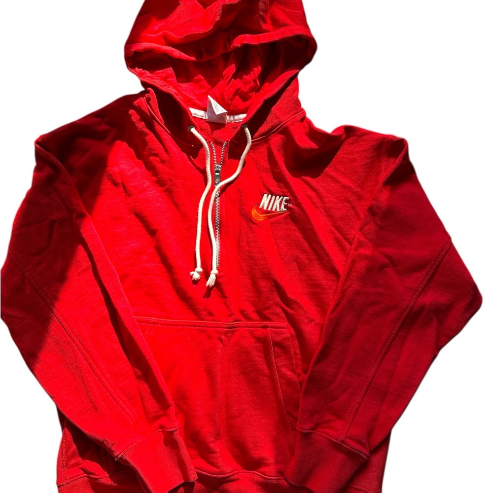 Nike Men’s embroidered half zip hoodie